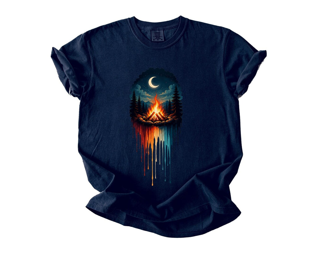 Campfire Night T-Shirt - True Navy