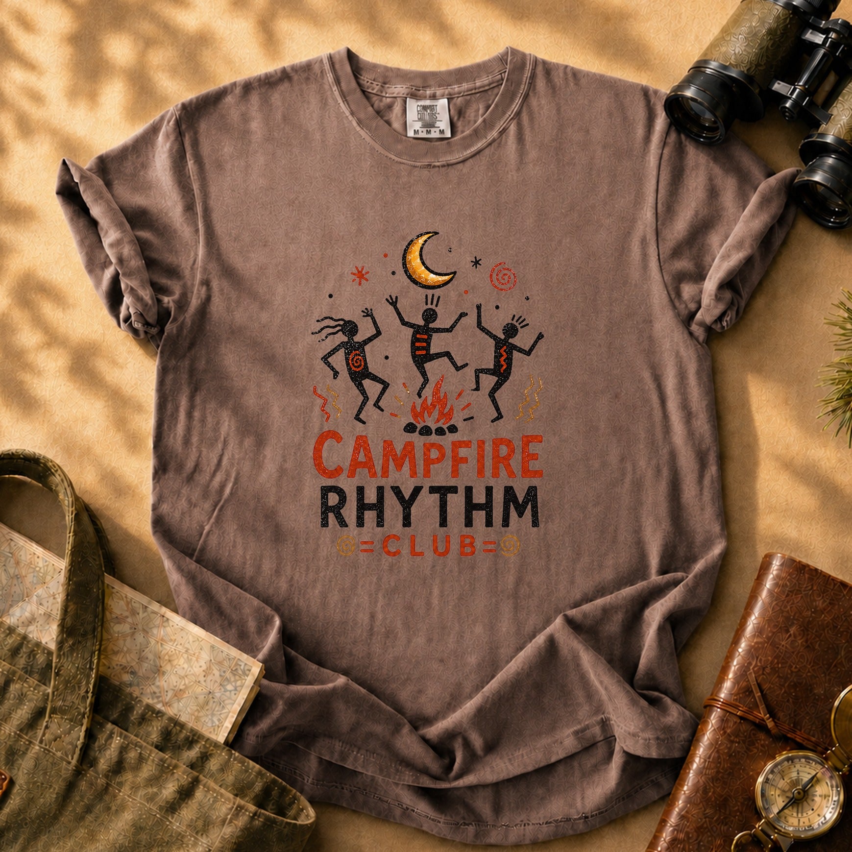 Campfire Rhythm Club Tee - Espresso