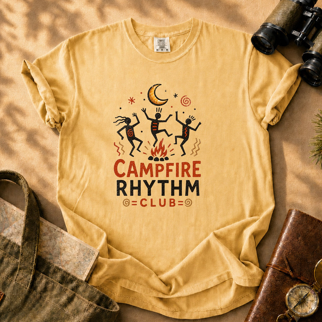 Campfire Rhythm Club Tee - Mustard