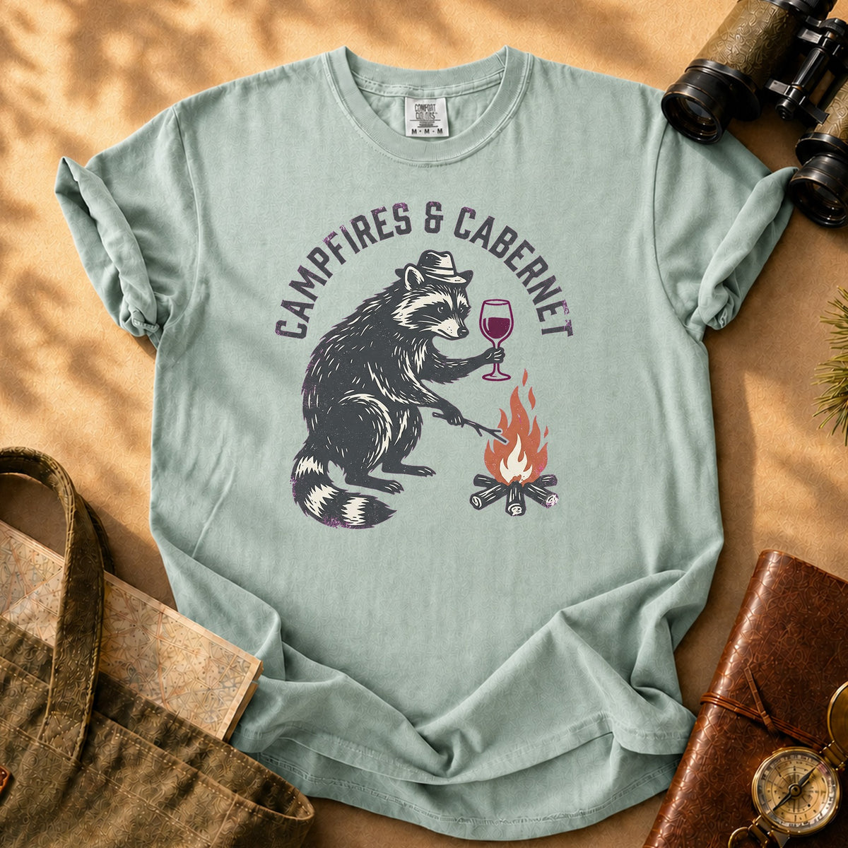 Campfires & Cabernet Tee - Bay