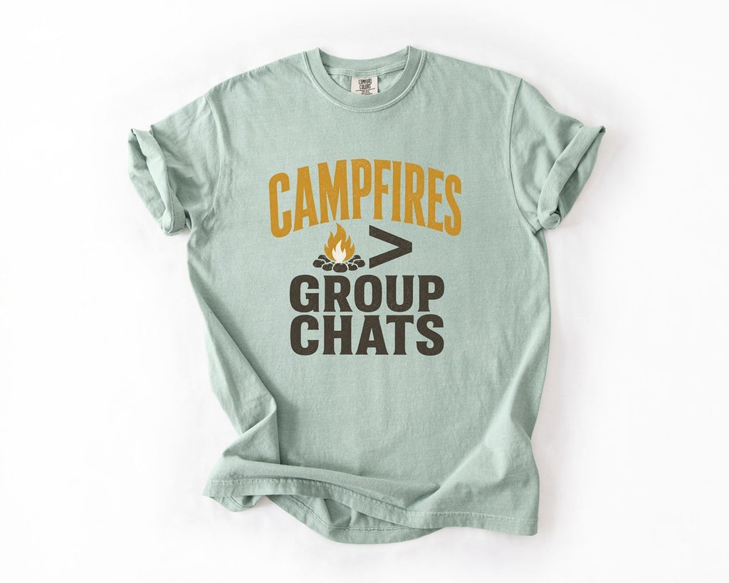 Campfires > Group Chats T-Shirt - Bay