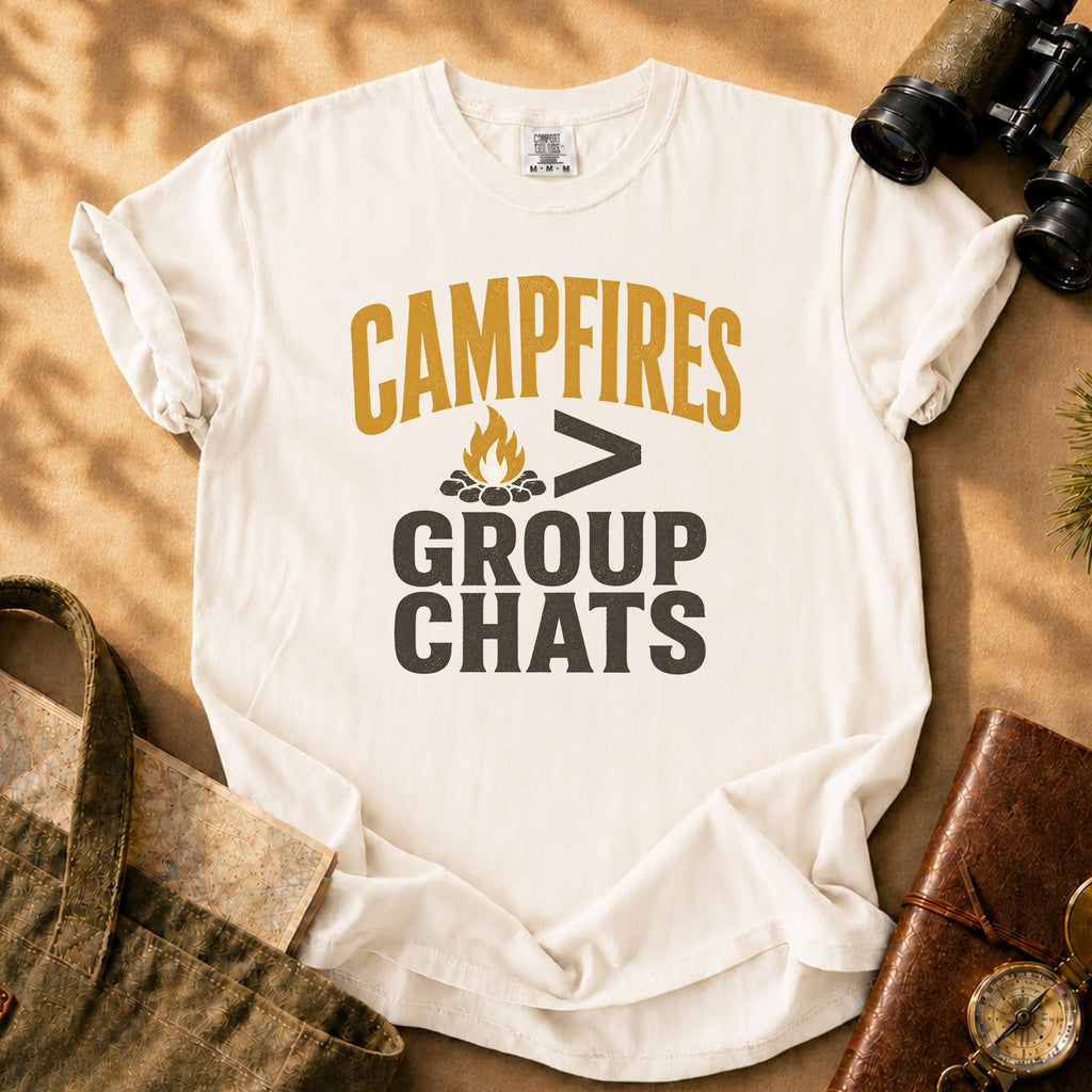 Campfires > Group Chats Tee - Ivory
