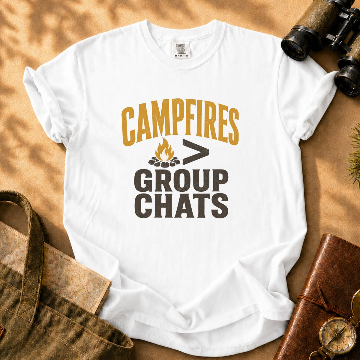 Campfires > Group Chats Tee - White
