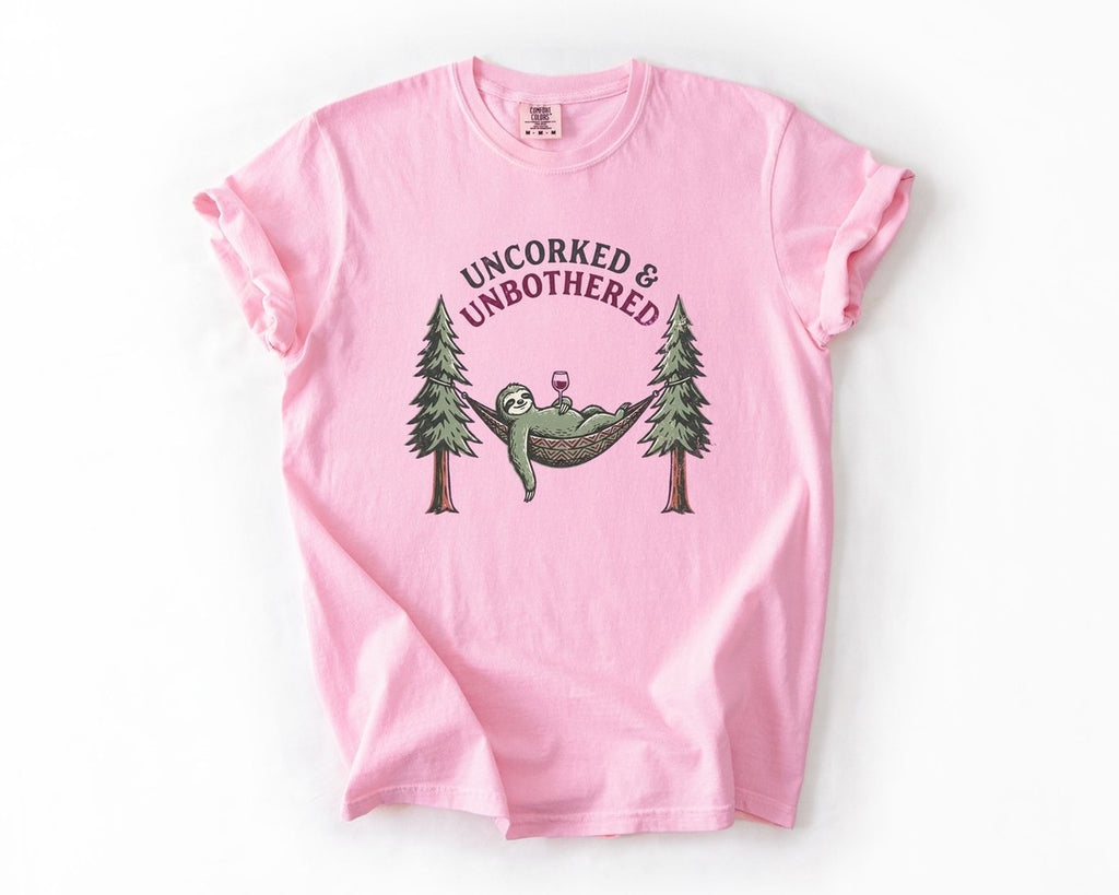 Uncorked & Unbothered Tee - Blossom