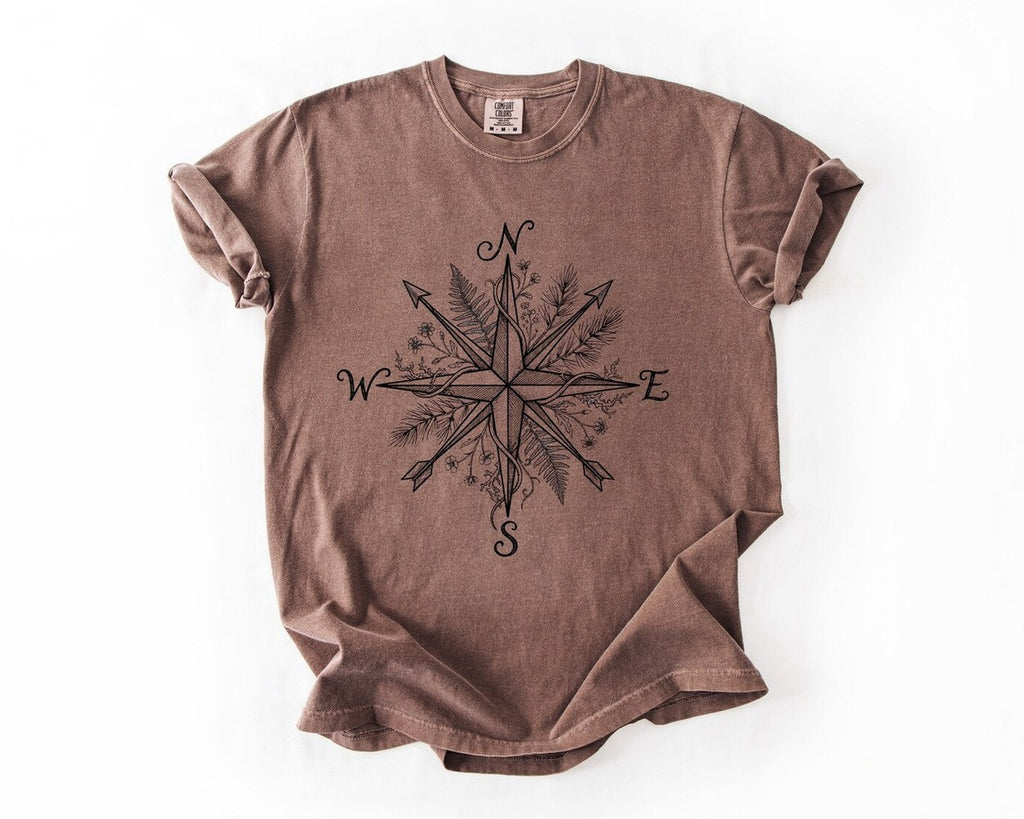 Compass Rose T-Shirt - Espresso