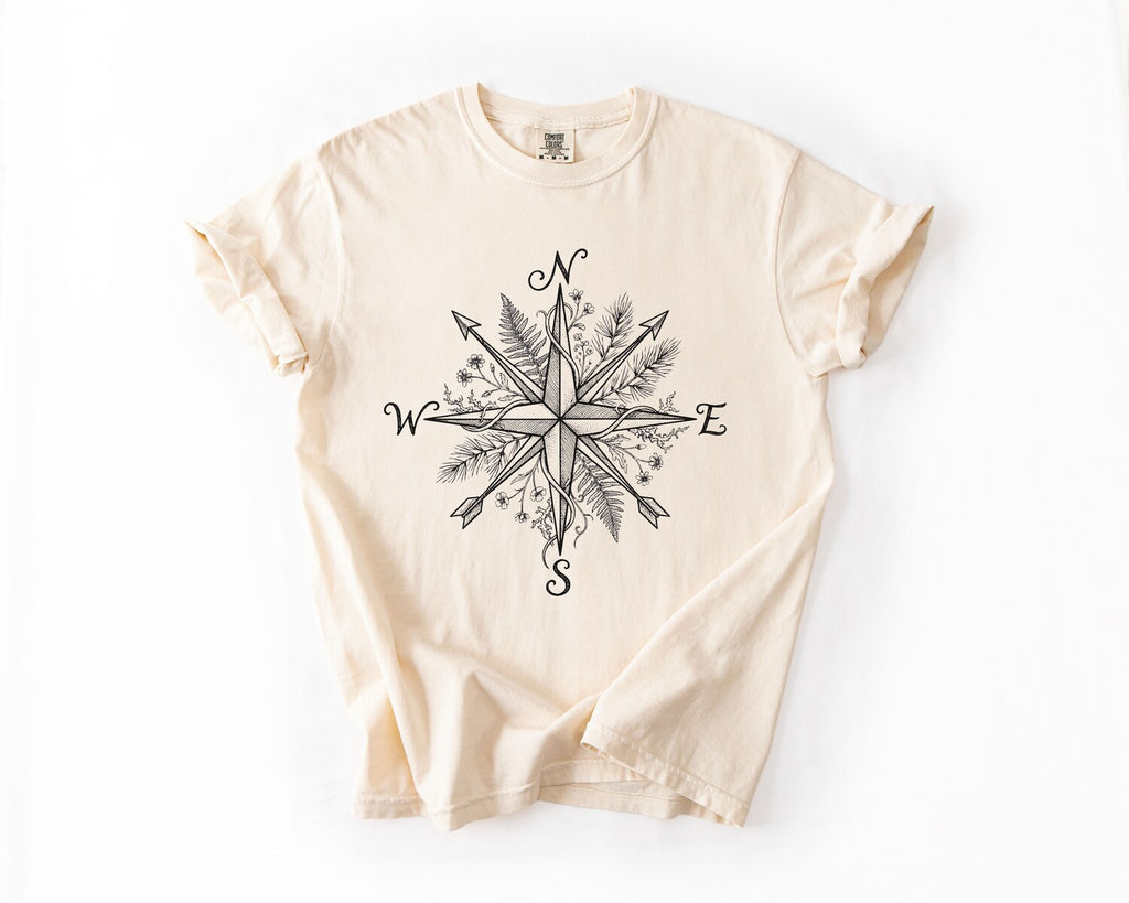 Compass Rose T-Shirt - Ivory