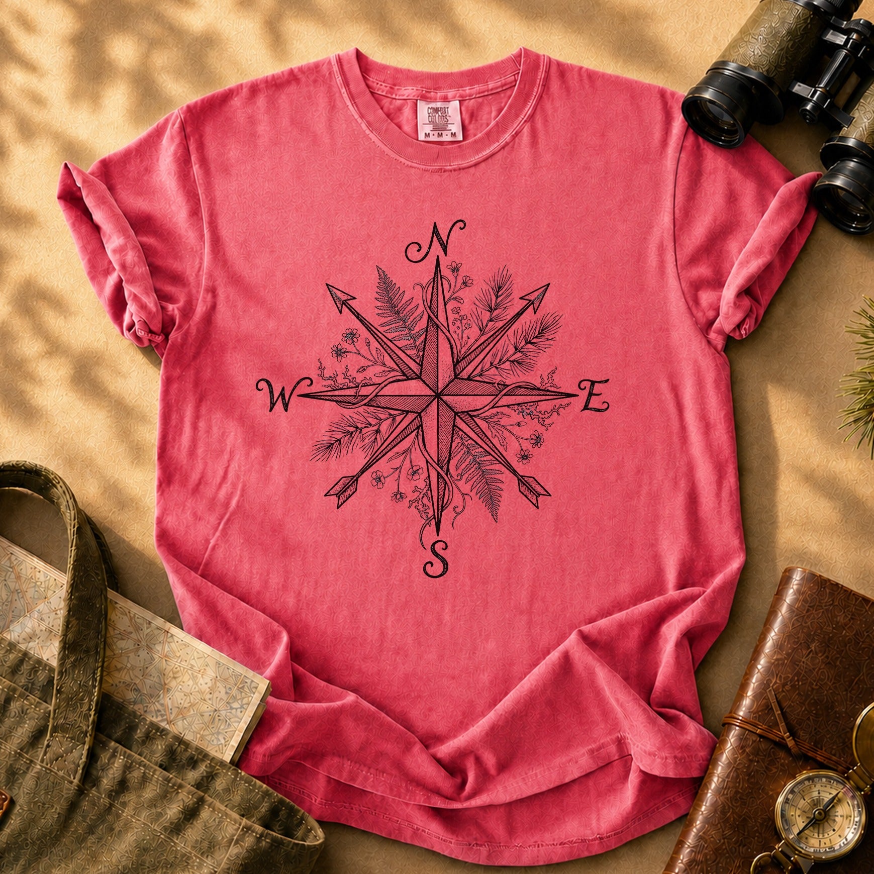Compass Rose Tee - Watermelon