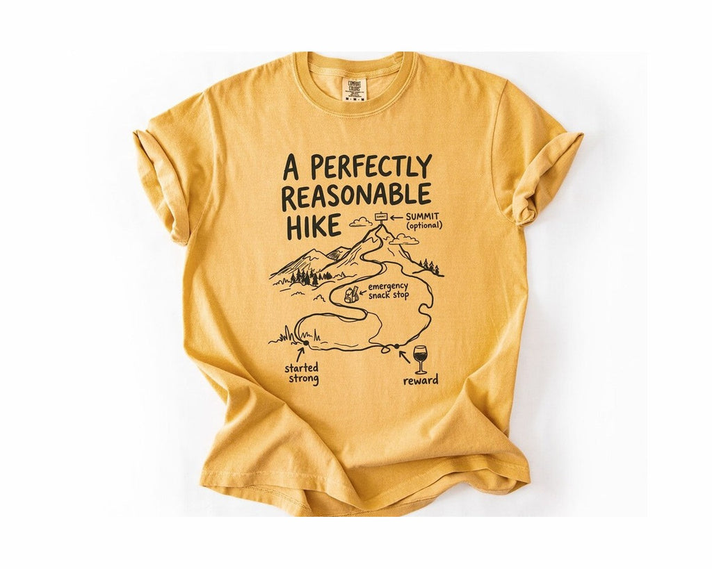 A Perfectly Reasonable Hike T-Shirt - Mustard