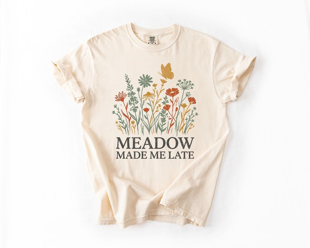 Meadow Made Me Late Tee - Ivory