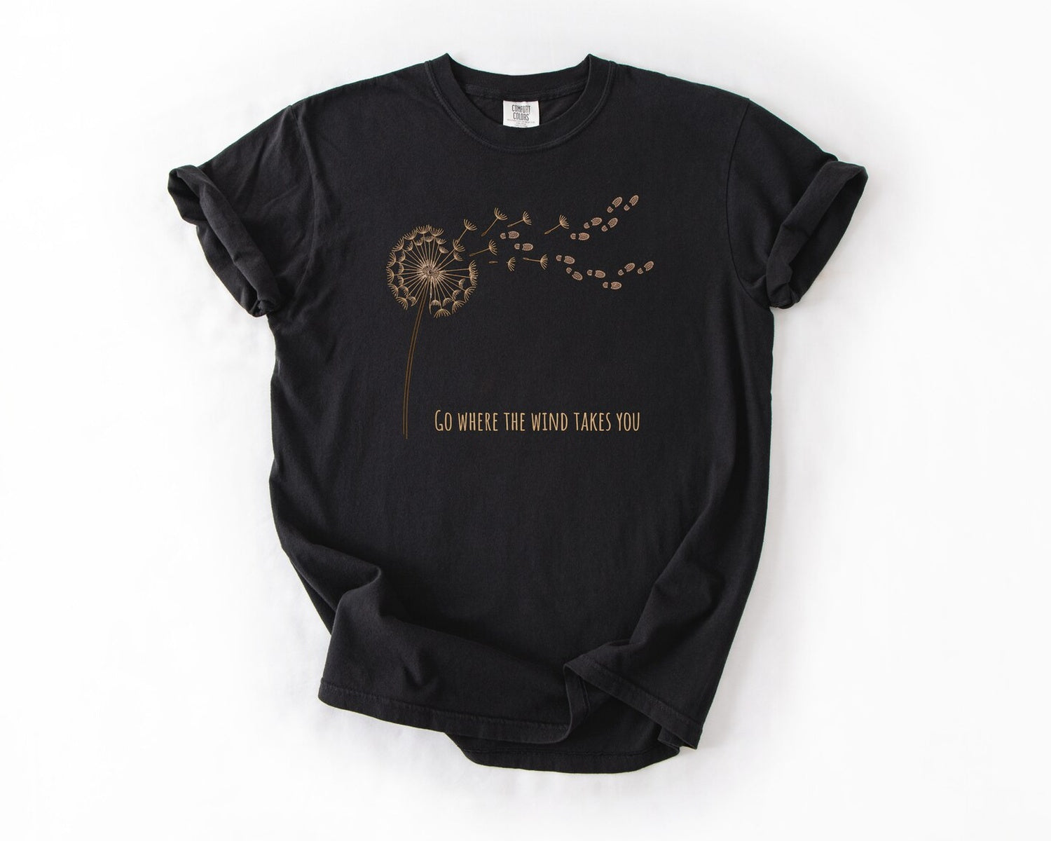 Dandelion Wishes T-Shirt - Black