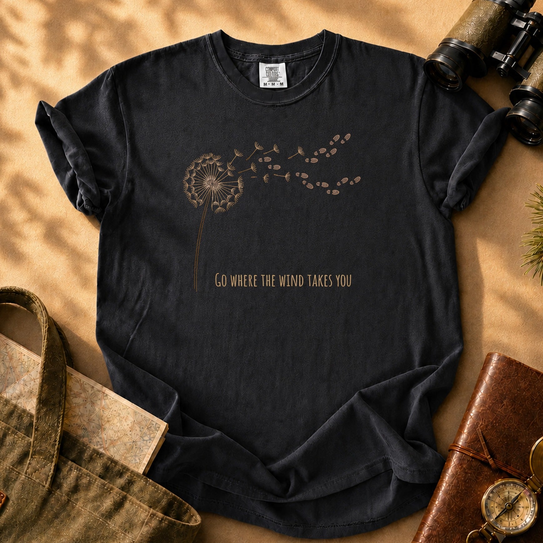 Dandelion Wishes Tee - Black