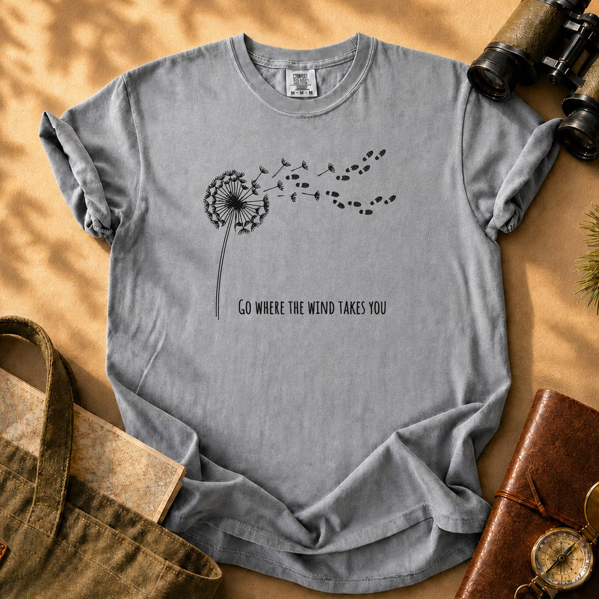 Dandelion Wishes Tee - Grey