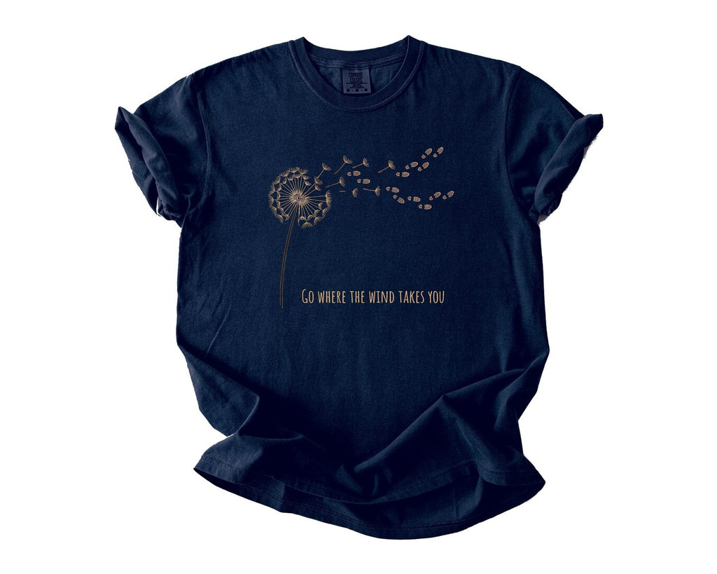 Dandelion Wishes T-Shirt - True Navy