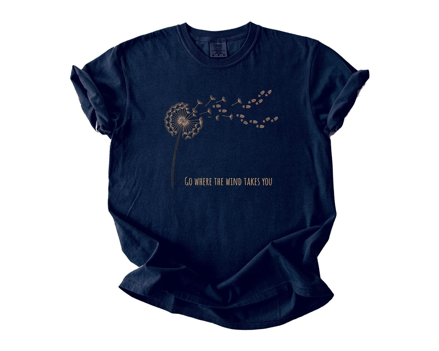 Dandelion Wishes T-Shirt - True Navy