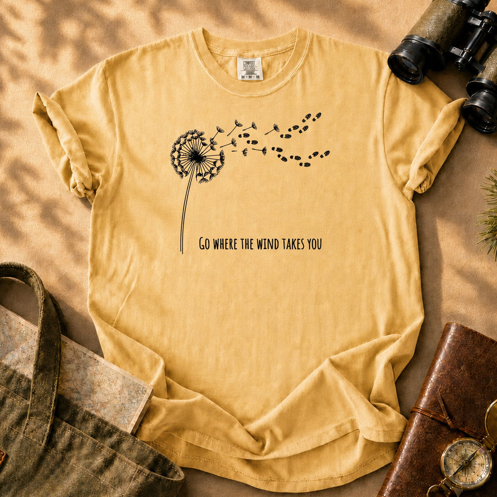 Dandelion Wishes Tee - Mustard