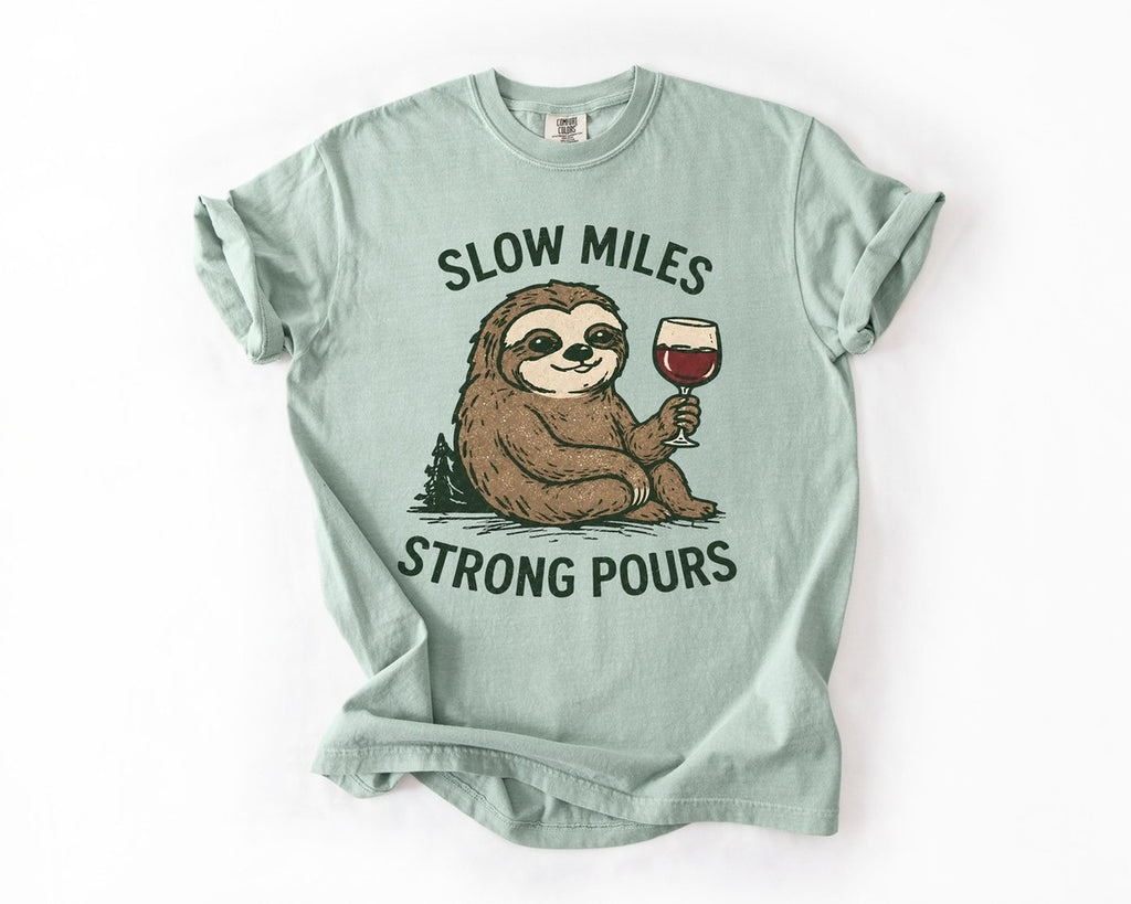 Slow Miles Strong Pours Tee - Bay