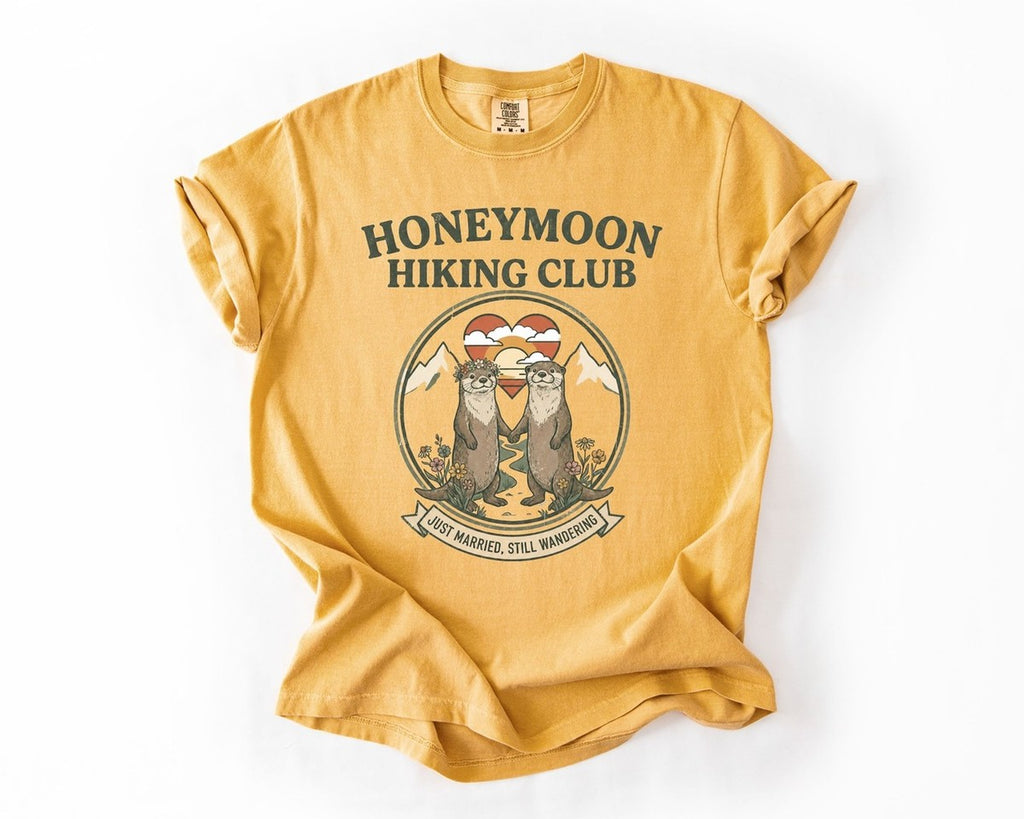Honeymoon Hiking Club Tee - Mustard