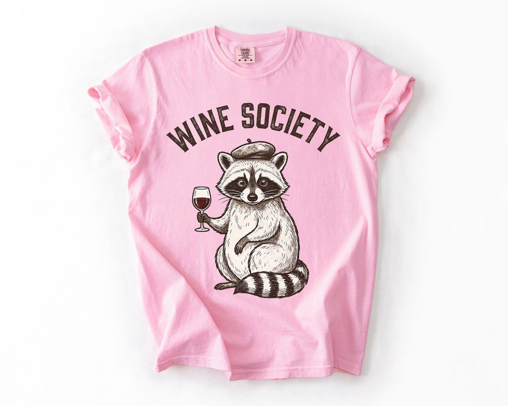 Wine Society Beret Tee - Blossom