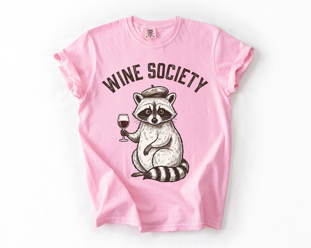Wine Society Beret Tee - Blossom