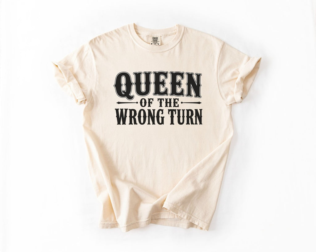 Queen of the Wrong Turn Tee - Ivory