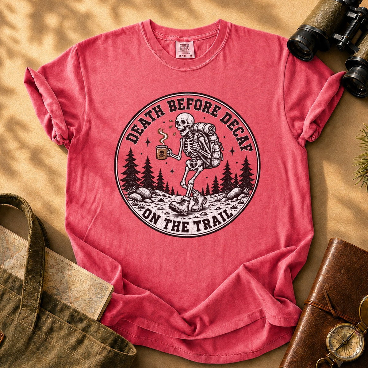 Death Before Decaf Tee - Watermelon