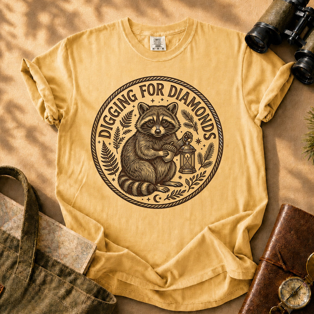 Digging For Diamonds Tee - Mustard