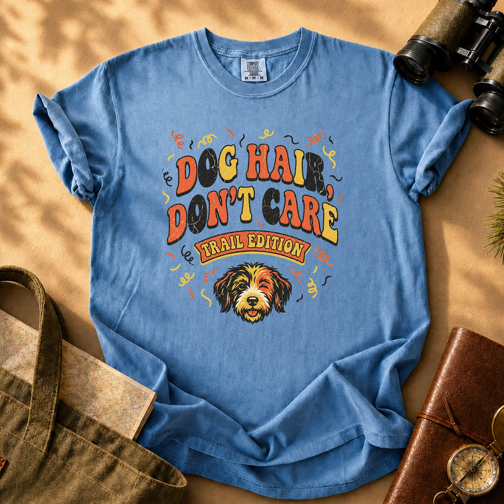 Dog Hair Don't Care - Trail Edition Tee - Blue Jean