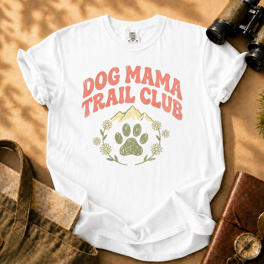 Dog Mama Trail Club Tee - White