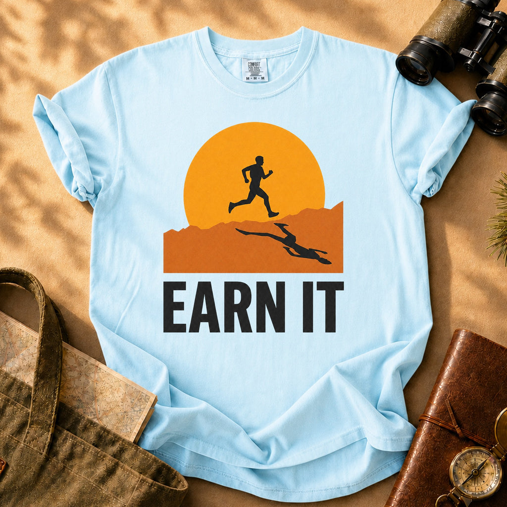 Earn It Tee - Chambray