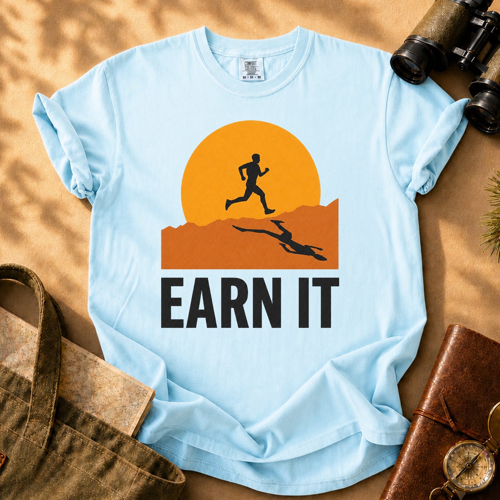 Earn It Tee - Chambray