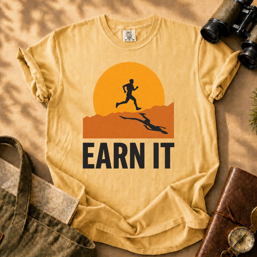 Earn It Tee - Mustard