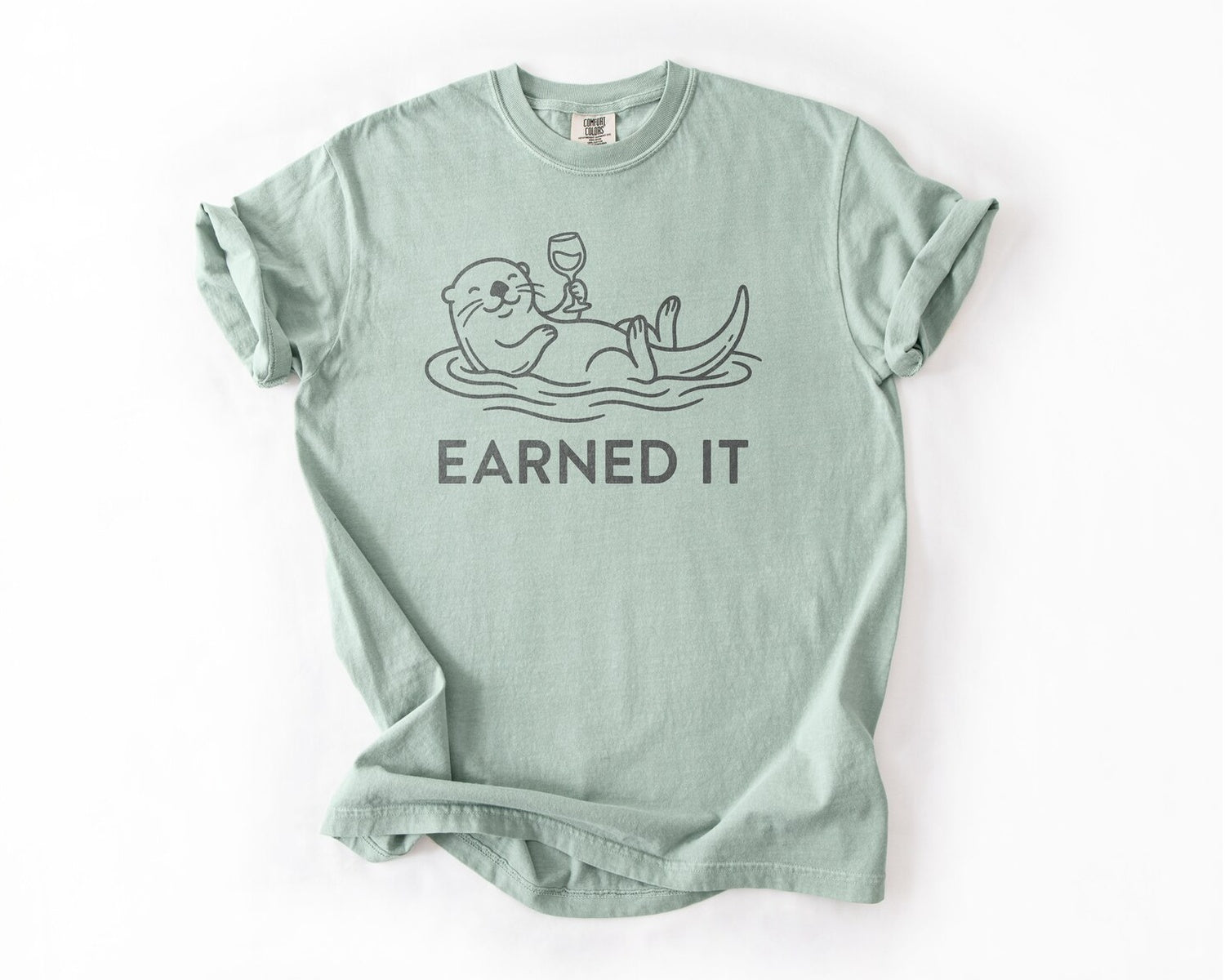 Earned It Otter T-Shirt - Bay