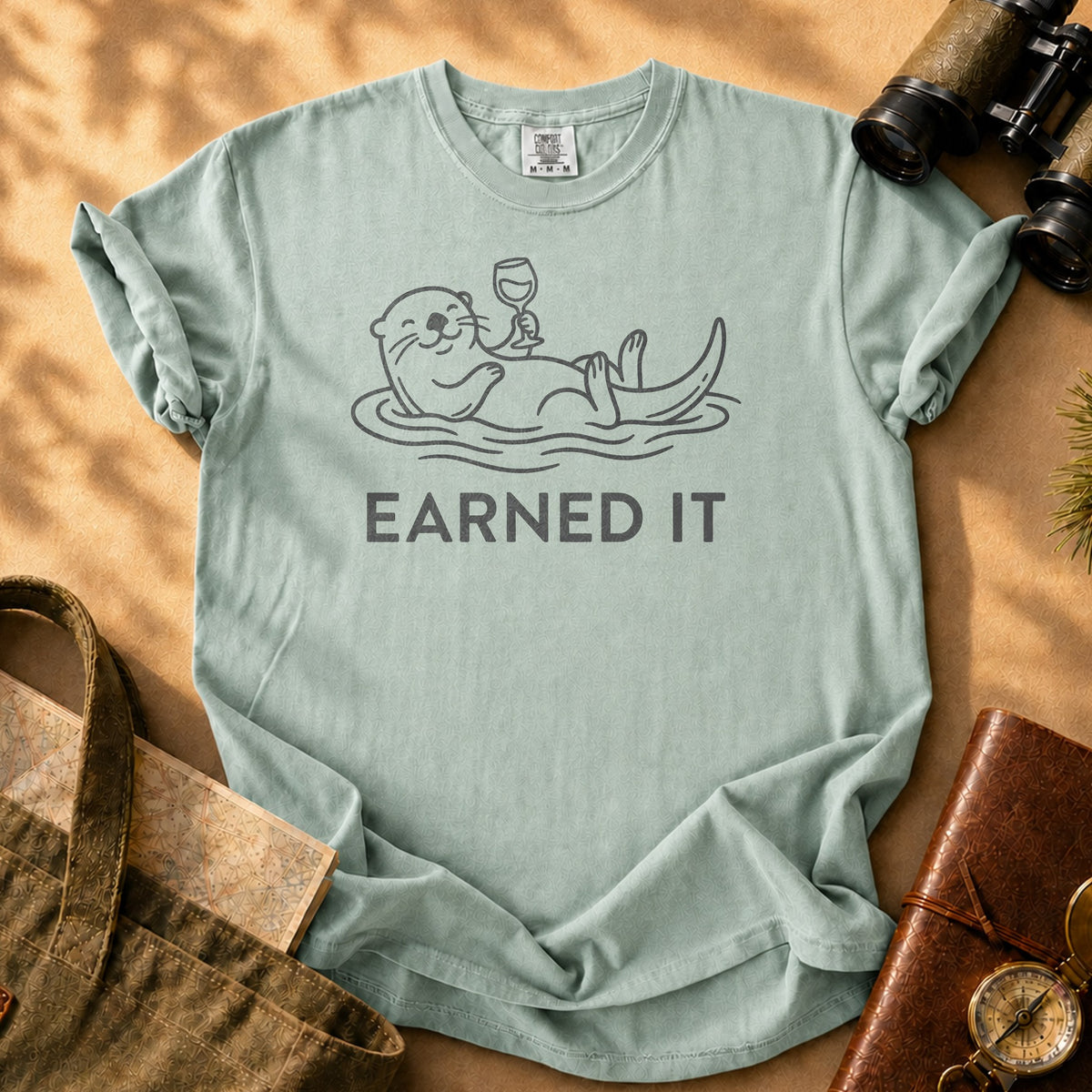 Earned It Otter Tee - Bay