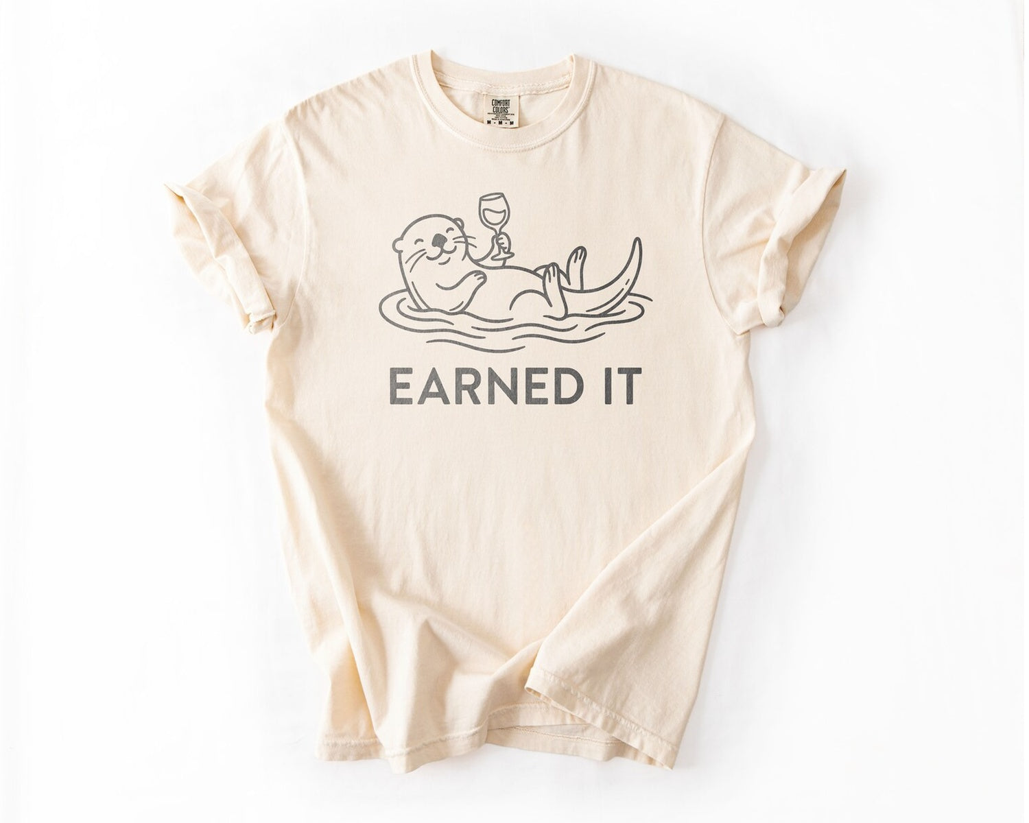 Earned It Otter T-Shirt - Ivory
