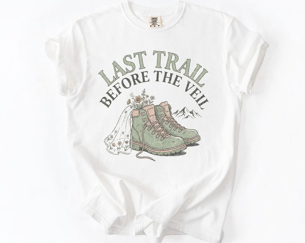 Last Trail Before the Veil Tee - White