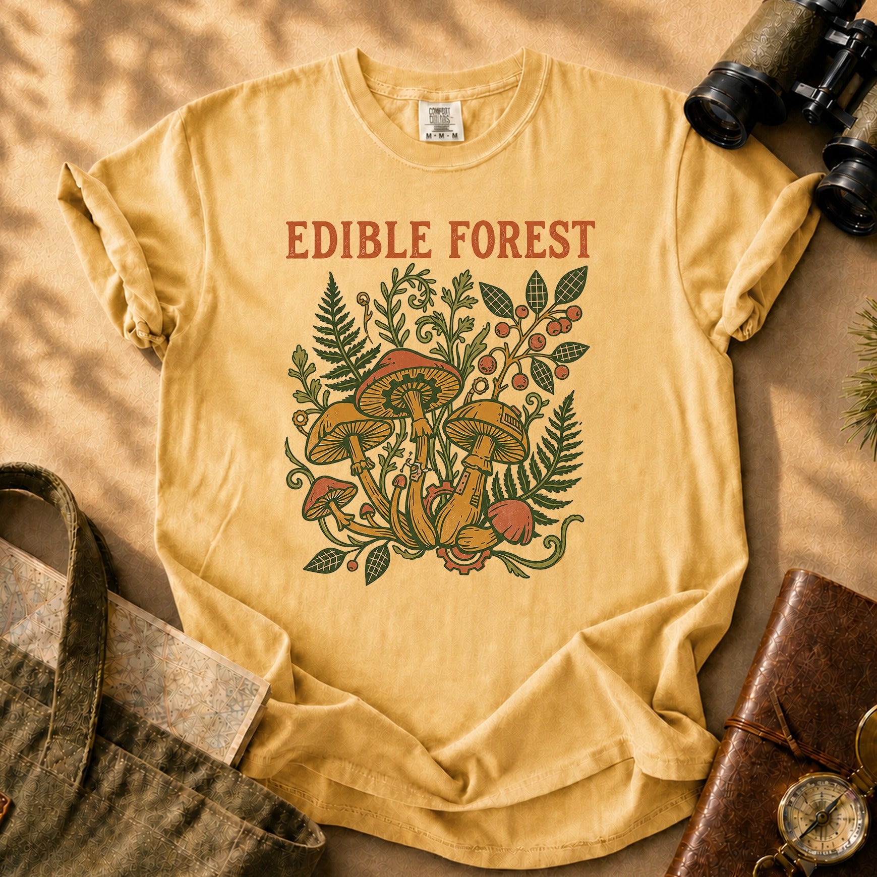 Edible Forest Tee - Mustard