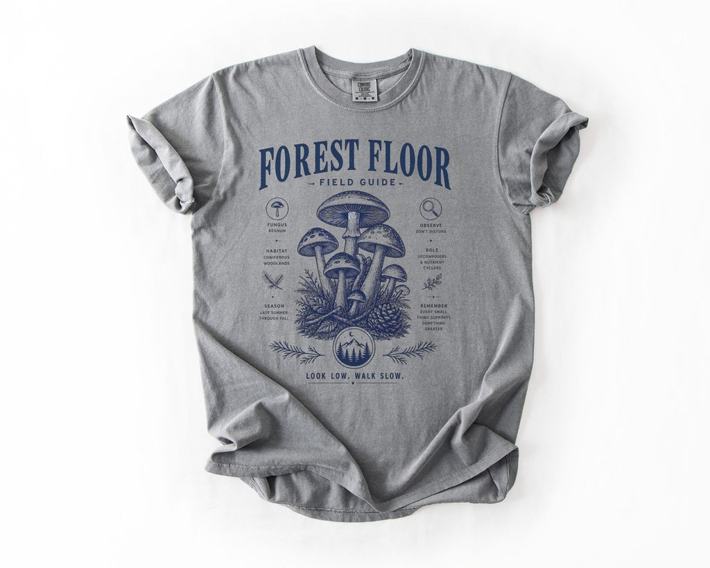 Forest Floor Field Guide T-Shirt - Grey
