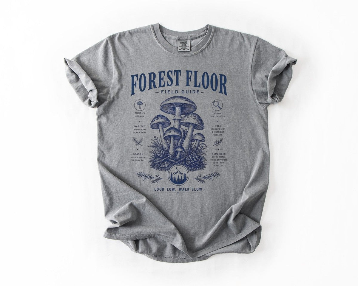 Forest Floor Field Guide T-Shirt - Grey