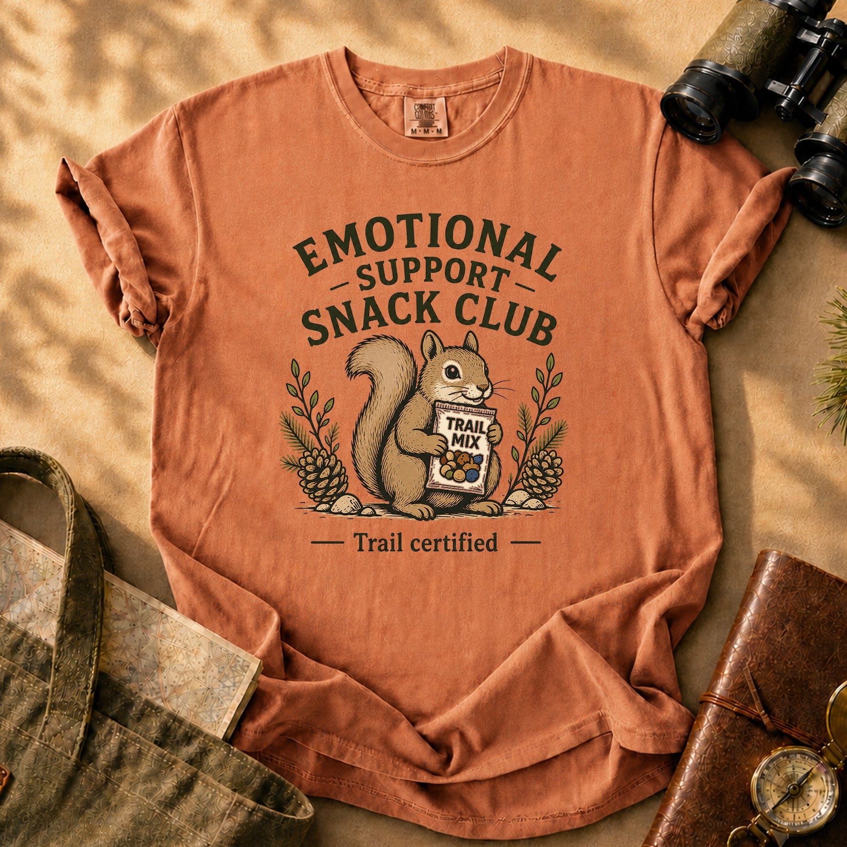 Emotional Support Snack Club Tee - Yam