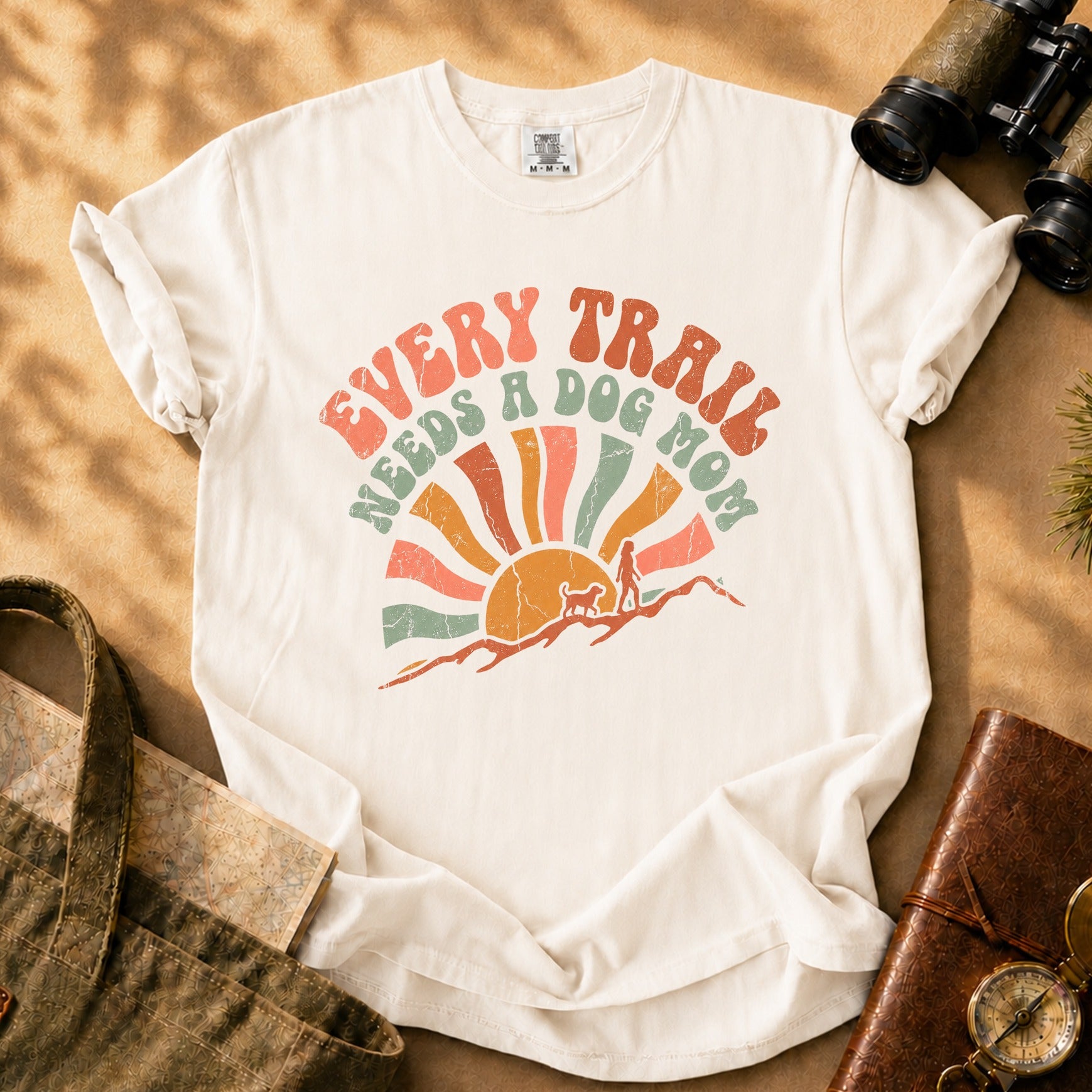 Every Trail Needs a Dog Mom Tee - Ivory