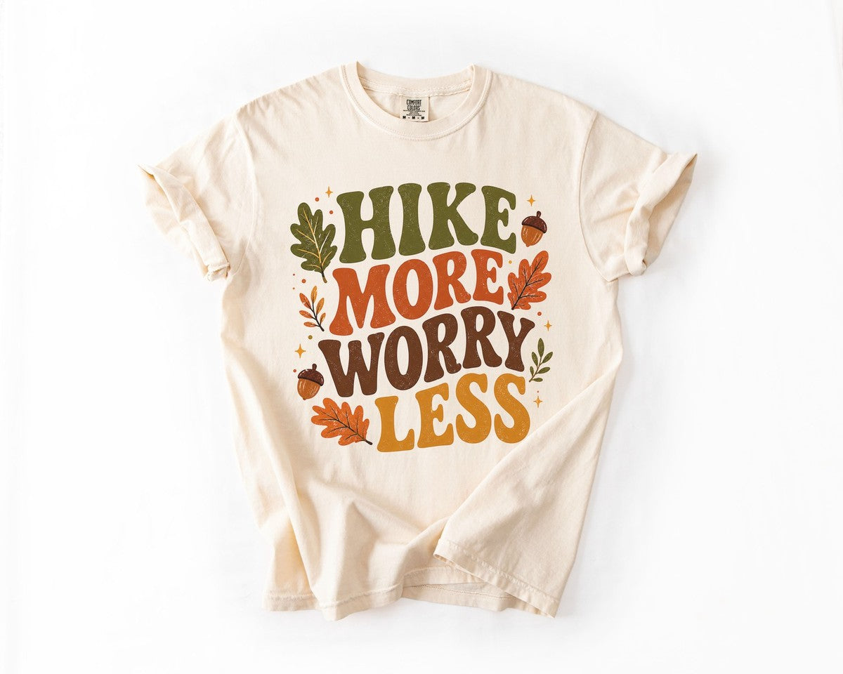Hike More Worry Less Autumn - Ivory