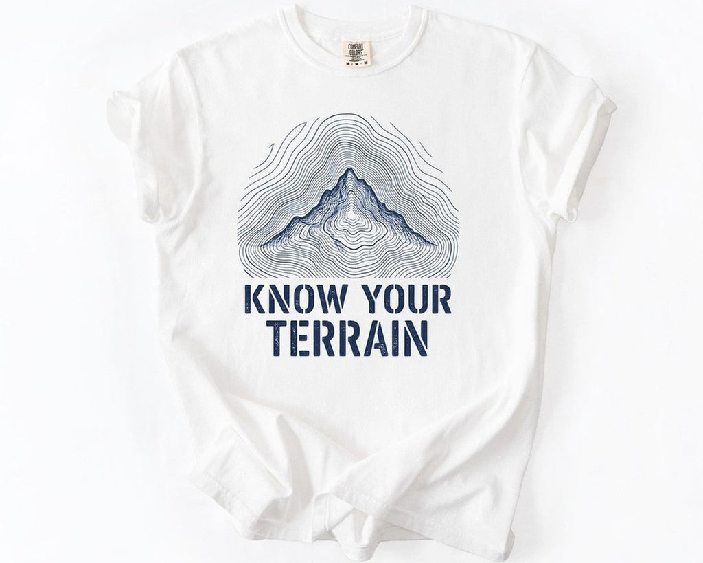 Know Your Terrain Mountain T-Shirt - White