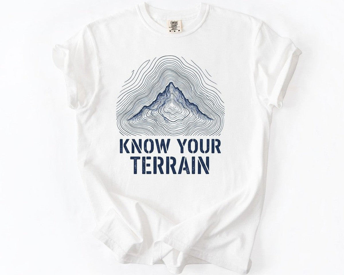 Know Your Terrain Mountain T-Shirt - White