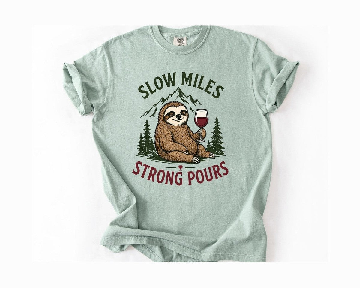 Sloth Wine Tee - Bay