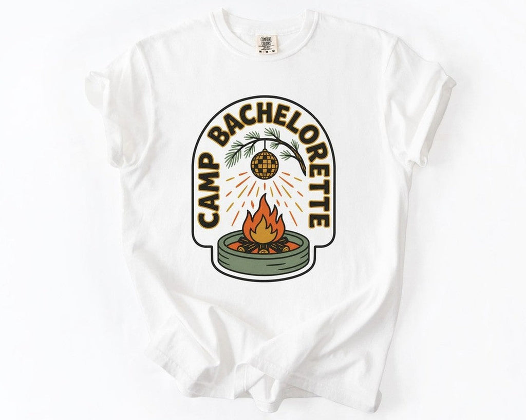 Camp Bachelorette Tee - White