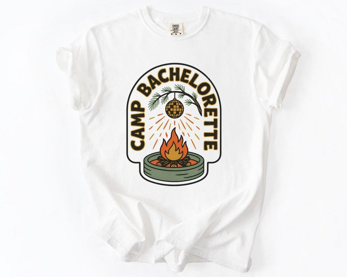 Camp Bachelorette Tee - White
