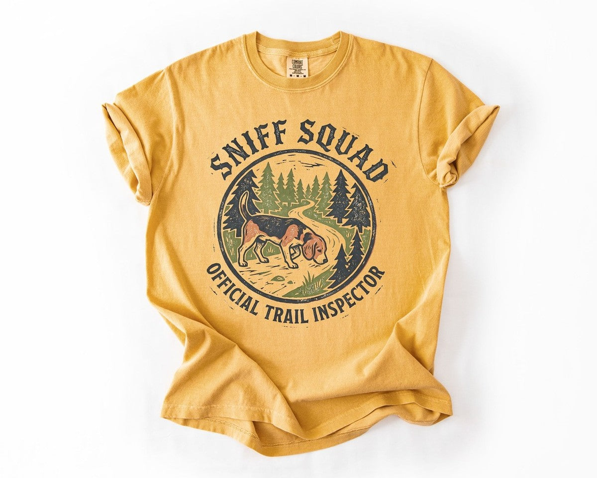 Sniff Squad Tee - Mustard