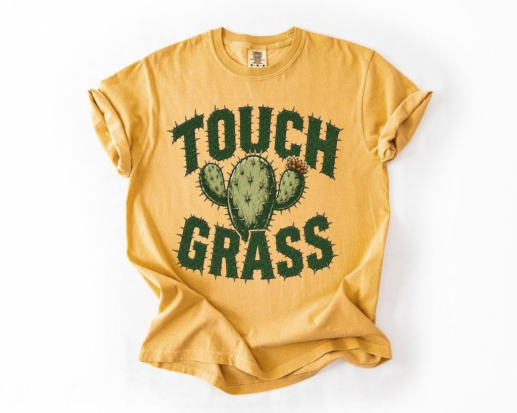 Touch Grass T-Shirt - Mustard