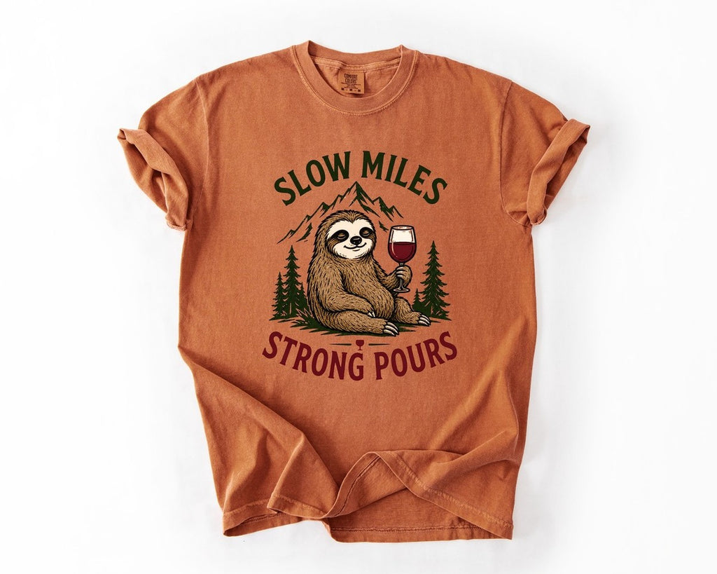 Sloth Wine Tee - Yam