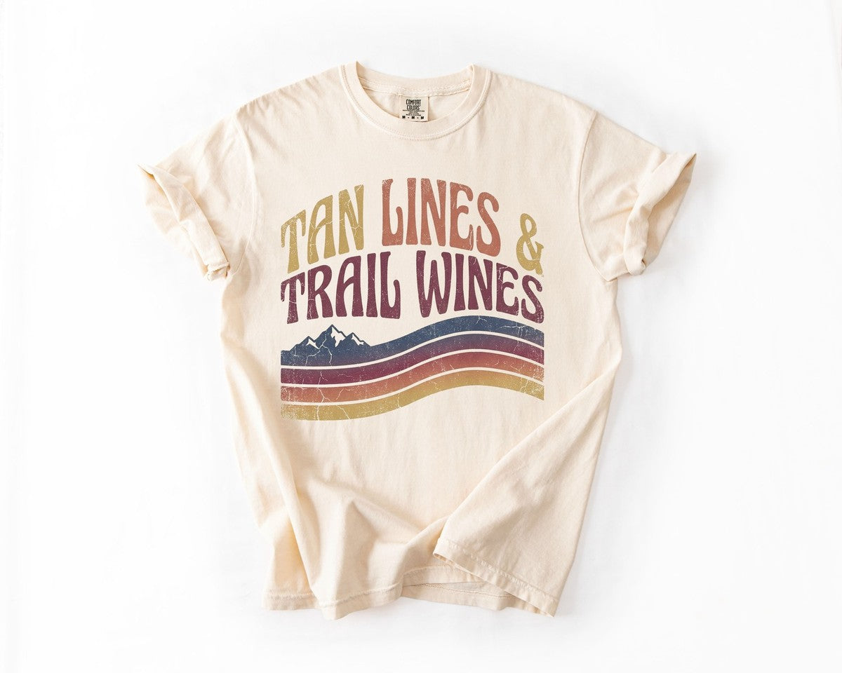 Tan Lines and Trail Wines T-Shirt - Ivory